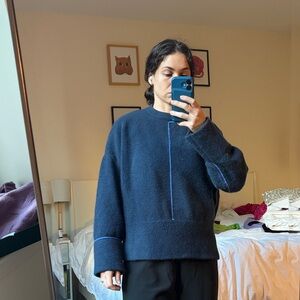 Zara Women's Navy Sweater